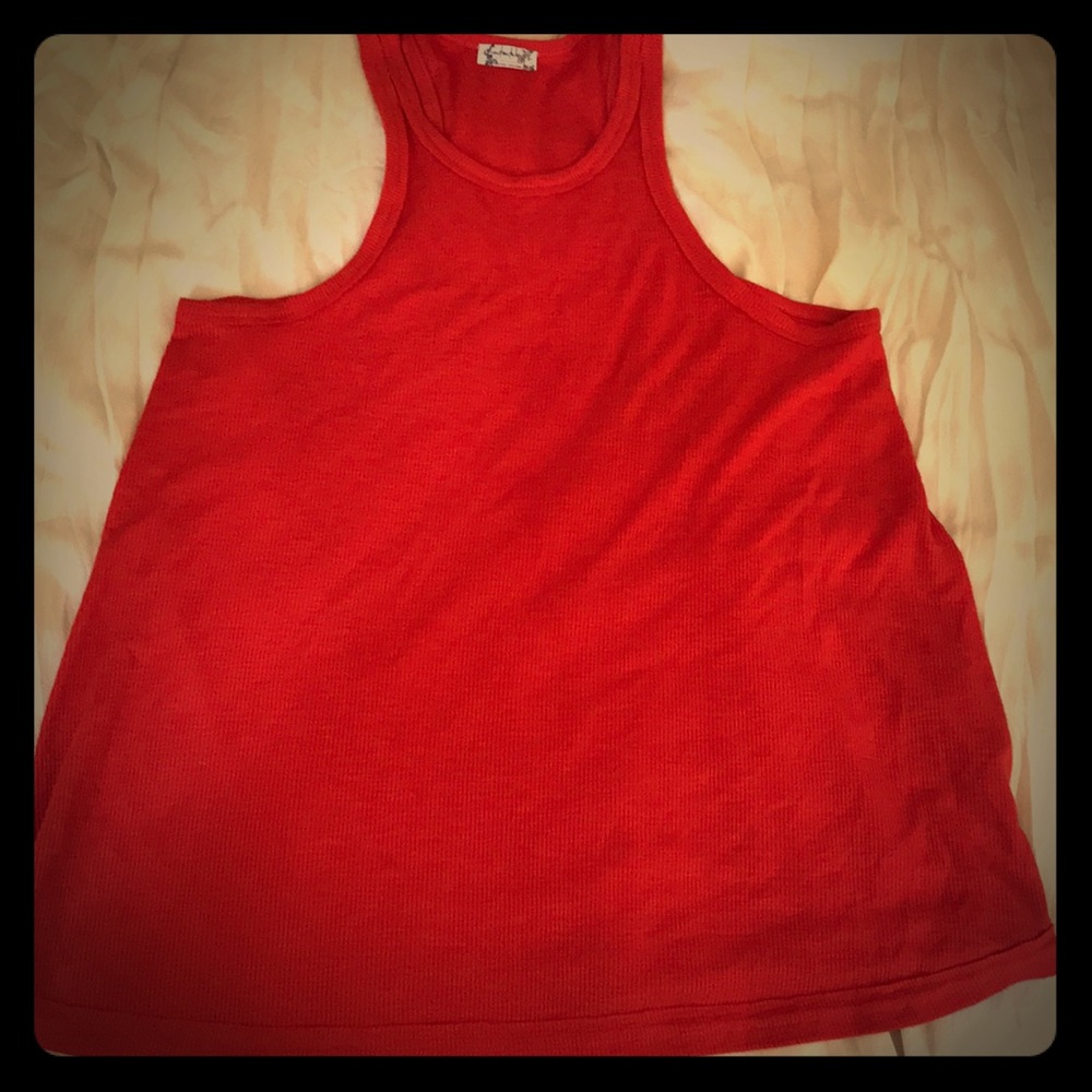 Free People Tank Red Size Small